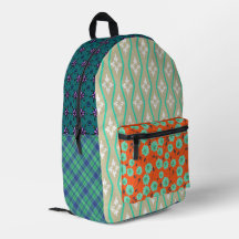 ボホフラワーズプリントカットシューバックパック