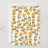 ボホフラワーズベビーイン開花シャワー招待状 招待状 (裏面)