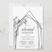 ボホフラワーズ幾何学リハーサルディナー 招待状 (正面)