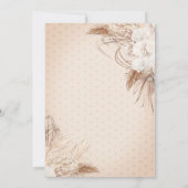 ボホフラワーズ水玉模様18誕生日 招待状 (裏面)