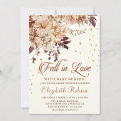 ボホフラワーズ秋インラブベビーシャワー招待状 招待状 (正面)