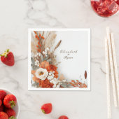 ボホフラワーズ紅葉結婚ズ秋 スタンダードカクテルナプキン (インサイチュ)