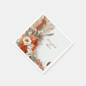 ボホフラワーズ紅葉結婚ズ秋 スタンダードカクテルナプキン (角)