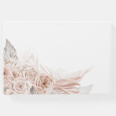 ボホフラワーズ結婚デザインのゲストブック ゲストブック (裏面)