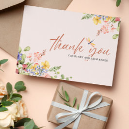 ボホフラワードラゴンフライありがとう結婚とう 招待状