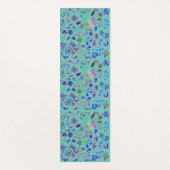 ボホフラワードードルリバーシブル ヨガマット (正面)
