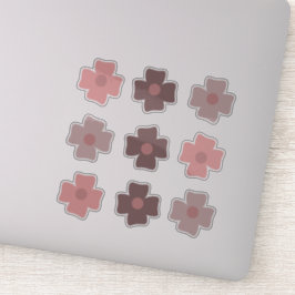 ボホフラワーピンク自然トーン シール