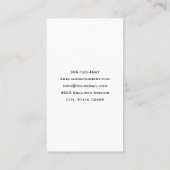 ボホフラワーブーケとドリームキャッチャー 名刺 (裏面)