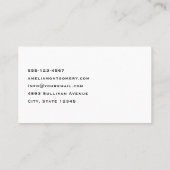 ボホフラワーブーケとドリームキャッチャー 名刺 (裏面)