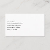 ボホフラワーブーケとドリームキャッチャー 名刺 (裏面)