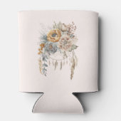 ボホフラワーブーケとドリームキャッチャー 缶クーラー (裏面)