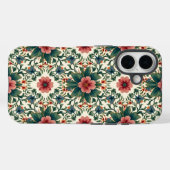 ボホフラワー魔法 – 緑とピンクの色合い Case-Mate iPhoneケース (裏面 (横))