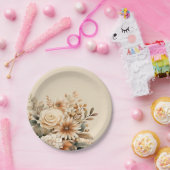 ボホフラワー ペーパープレート (パーティー)