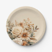 ボホフラワー ペーパープレート (正面)