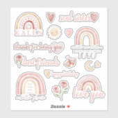 ボホフレンド誕生日ビニールステッカー シール (シート)