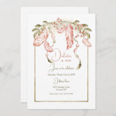 ボホフレーム誕生日招待状 招待状 (正面/裏面)