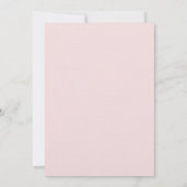 ボホフレーム赤面ピンク蝶エレガントな結婚式 招待状 (裏面)