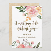 ボホフローラは俺の花嫁カードだ 招待状 (正面/裏面)