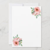 ボホフローラアンドアントラーベビーシャワー招待状 招待状 (裏面)