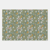 ボホフローラアーストーンボタニカルブライダルシャワー ラッピングペーパーシート (正面2)