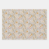 ボホフローラアーストーンボタニカルブライダルシャワー ラッピングペーパーシート (正面)