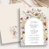 ボホフローラアーチ結婚式招待状 招待状