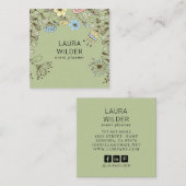 ボホフローライベントプランナー スクエア名刺 (正面/裏面)