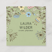 ボホフローライベントプランナー スクエア名刺 (正面)