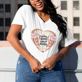 ボホフローラインスピレーション引用文 Tシャツ