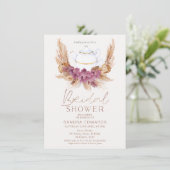 ボホフローラウェイステアパーティーブライダルシャワー 招待状 (スタンド正面)