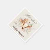 ボホフローラウェスタンブライダルシャワー スタンダードカクテルナプキン (角)