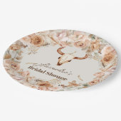 ボホフローラウェスタンブライダルシャワー ペーパープレート (アングル)