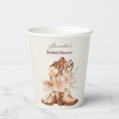 ボホフローラウェスタンブライダルシャワー 紙コップ (裏面)