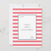 ボホフローラウォーターカラーレッドローゼス | 花嫁介添人 招待状 (裏面)