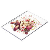 ボホフローラウミガメピンクの花 ノートブック (左側)