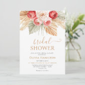 ボホフローラエレガント秋サマーブライダルシャワー 招待状 (スタンド正面)