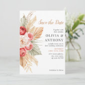 ボホフローラエレガント秋サマー結婚ズ 招待状 (スタンド正面)