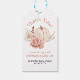 ボホフローラカボチャありがとう好意ギフトラベル ギフトタグ