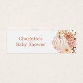 ボホフローラカボチャ秋ベビシャワーおむつラッフル (正面)