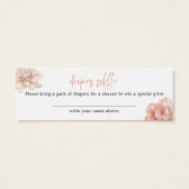 ボホフローラカボチャ秋ベビシャワーおむつラッフル (裏面)