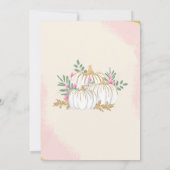 ボホフローラカボチャ1st誕生日招待状 招待状 (裏面)