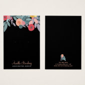 ボホフローラカラフルイヤリングブラック (正面&裏面)