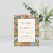 ボホフローラガーデンバジェットベビーシャワー招待状 (スタンド正面)