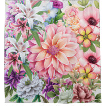 ボホフローラガーデンフラワーズイラストレーション モダン