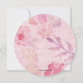 ボホフローラガーデンブライダルシャワー招待状 招待状 (裏面)