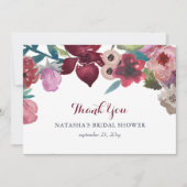 ボホフローラガーデンブライダルシャワー サンキューカード (正面)