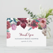 ボホフローラガーデンブライダルシャワー サンキューカード (スタンド正面)