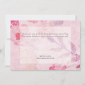ボホフローラガーデンブライダルシャワー サンキューカード (裏面)