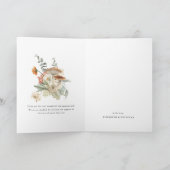 ボホフローラキノコ |赤ちゃんシャワーありがとう サンキューカード (内部)