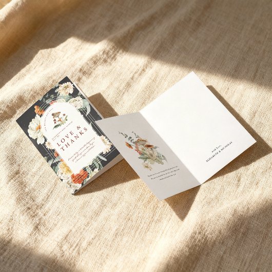 ボホフローラキノコ |赤ちゃんシャワーありがとう サンキューカード